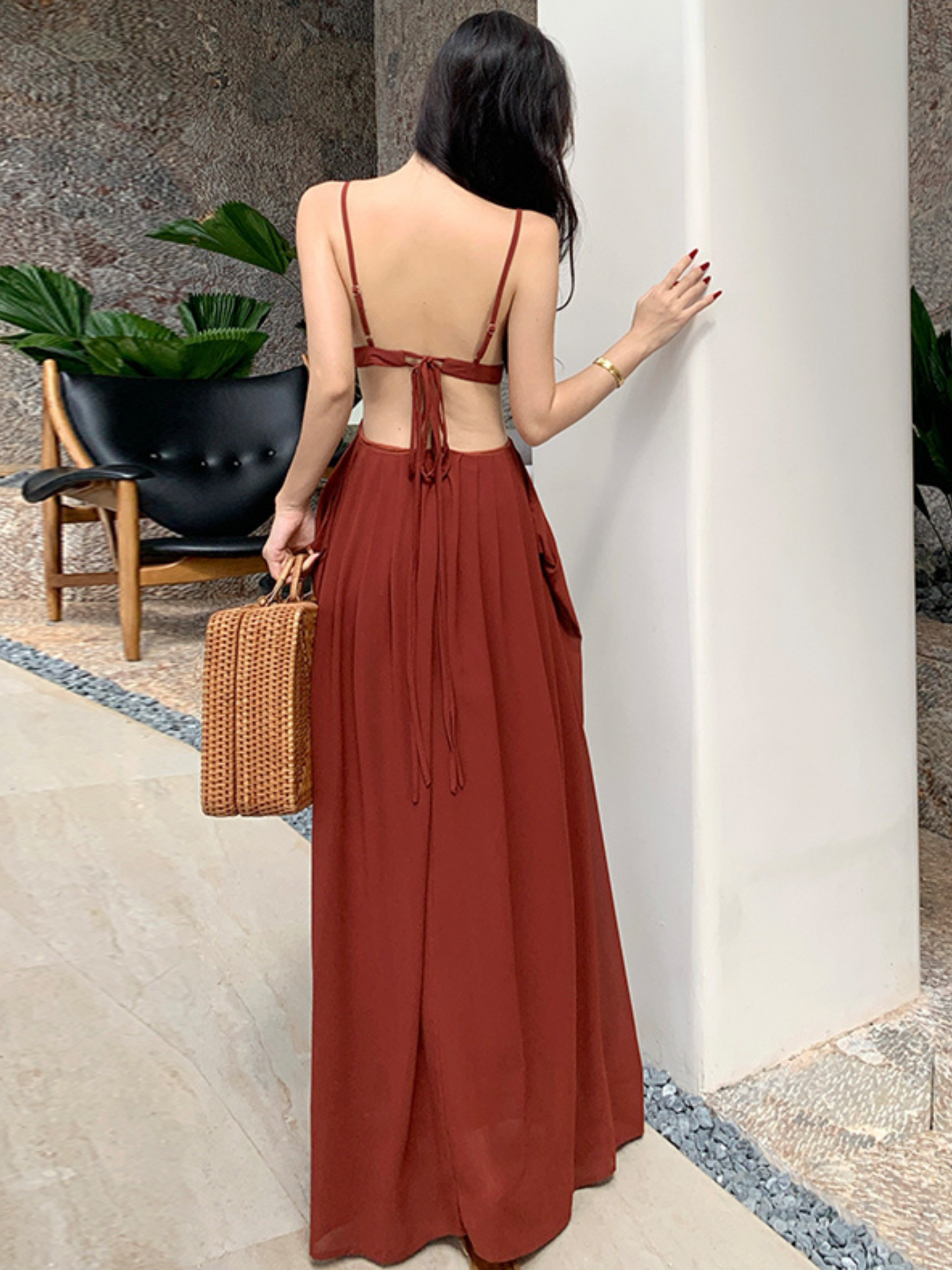 Vestido Maxi de tirantes para verano Paulina