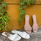 Sandalias minimalistas Tulum Cream y Blanco