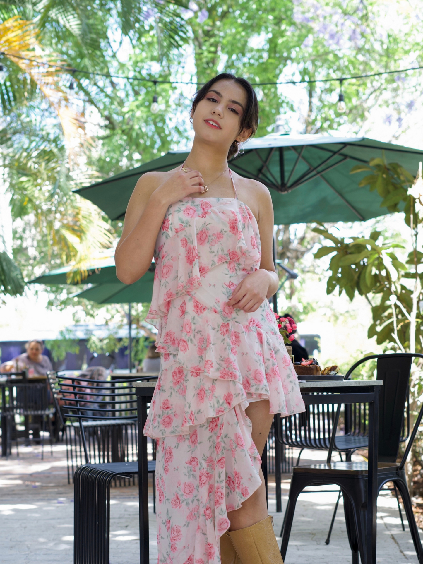 Vestido floral de primavera midi Emma